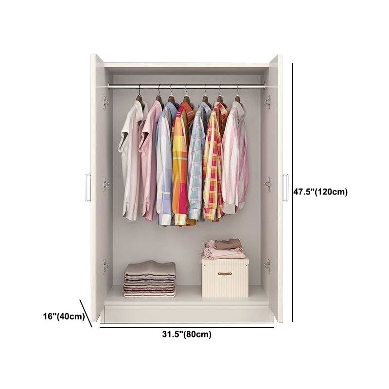 Contemporary Style Wood Wardrobe Soft Close Door Wardrobe Closet for Bedroom