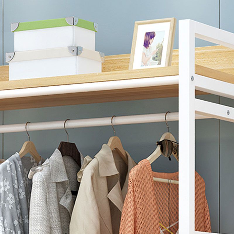 Modern Style Coat Rack Metal Frame Multi-layer Shelve Design Free Standing Coat Rack