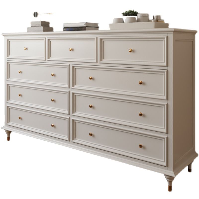 Traditional Storage Chest Solid Wood Dresser with 9/8/7/5 Drawers