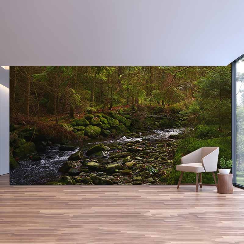 Mildew Resistant Wall Mural Wallpaper Forest Landscapes Pattern for Home