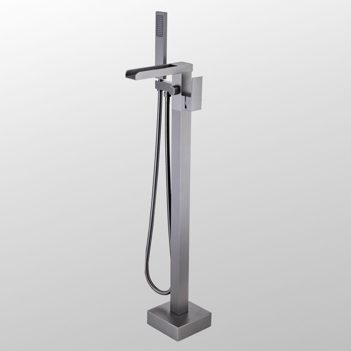 Floor Mounted Metal Freestanding Tub Filler Waterfall Freestanding Bathtub Faucet