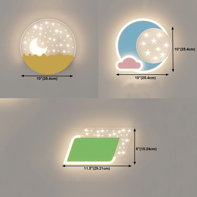 Lampade a parete geometrica in stile contemporaneo 1 metallo 1 lampada a LED LAD