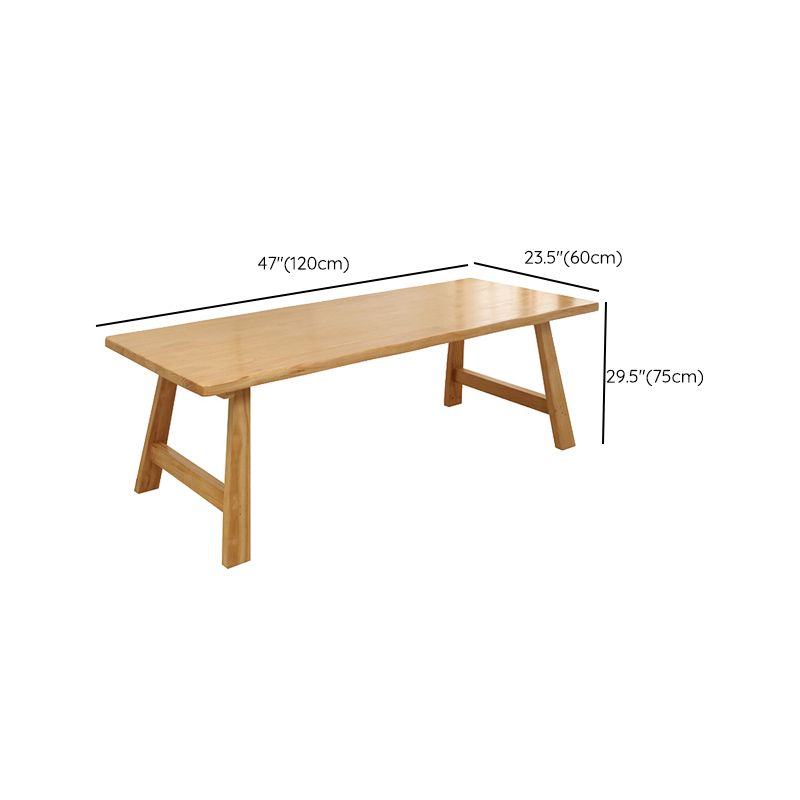 Contemporary Solid Wood Furniture 1/2/5/7 Pcs Dining Room Table Set in Natural