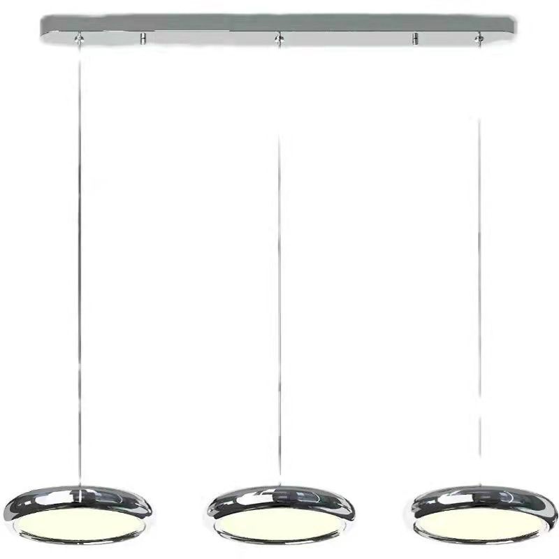 Simplicité Suspension à LED circulaire lampe à manger en métal