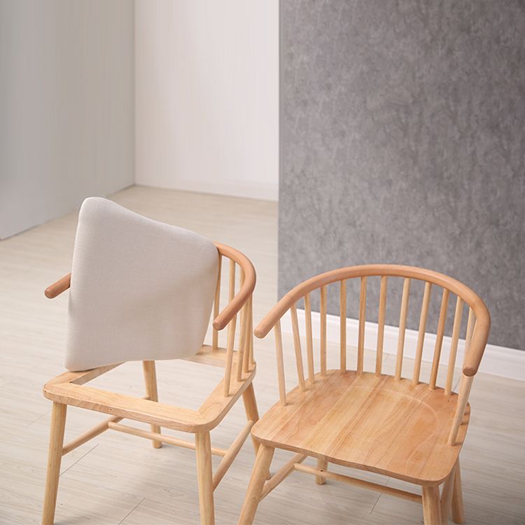Wooden Dining Side Chairs Industrial Style 19'' Wide Windsor Back Side Chair