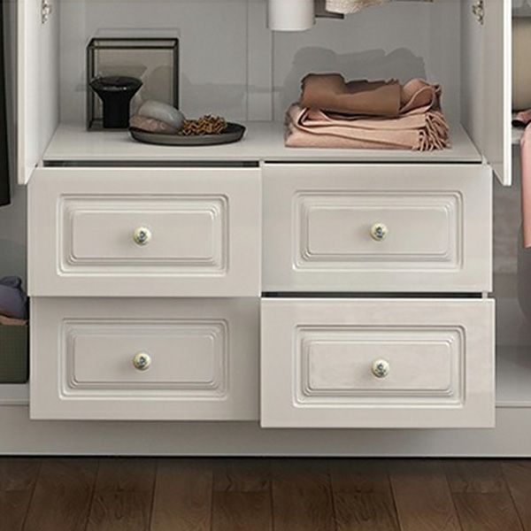 French Country Wardrobe Armoire Engineered Wood Wardrobe Closet