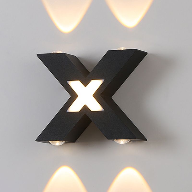 Modern Minimalist Style Wall Sconce Lighting Metal Wall Lighting Ideas for Exterior Wall