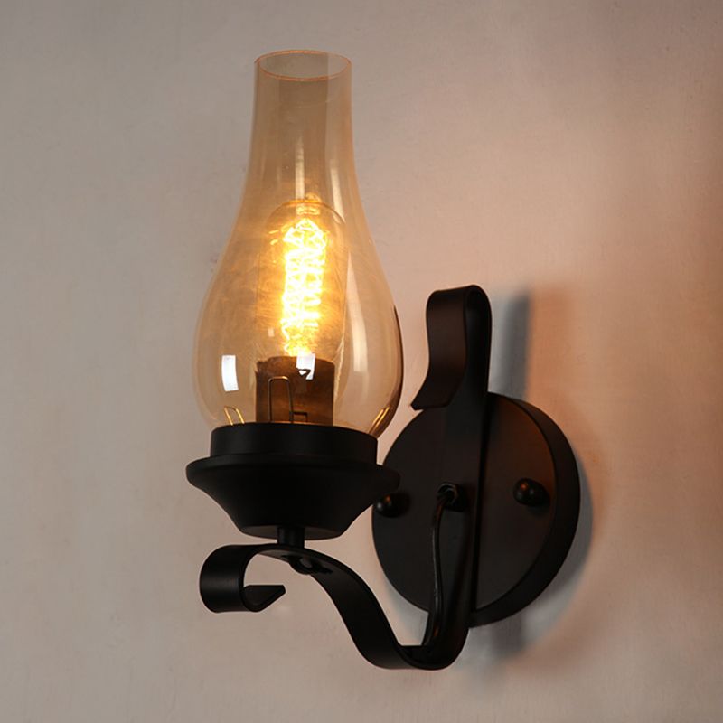 Industrial Metal Wall Sconce Lighting 1-Light Wall Mounted Lights for Dining Room