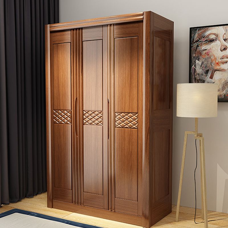 French Country Style Ward Armoire Wooden Wardrobe for Bedroom