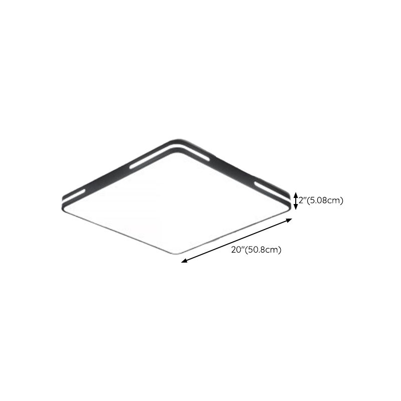 Metal Geometric Flush Mount Fixture Modern 1 Light Flush Light Fixture