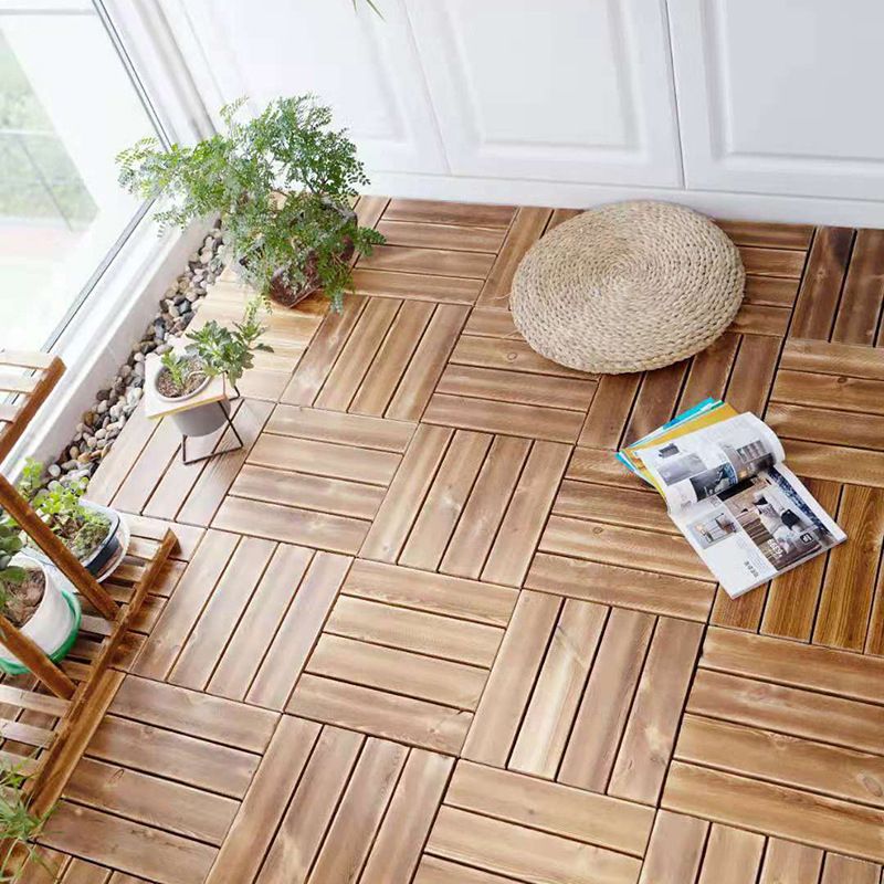 Flooring Tiles Click-Locking Scratch Resistant Distressed Wood Flooring