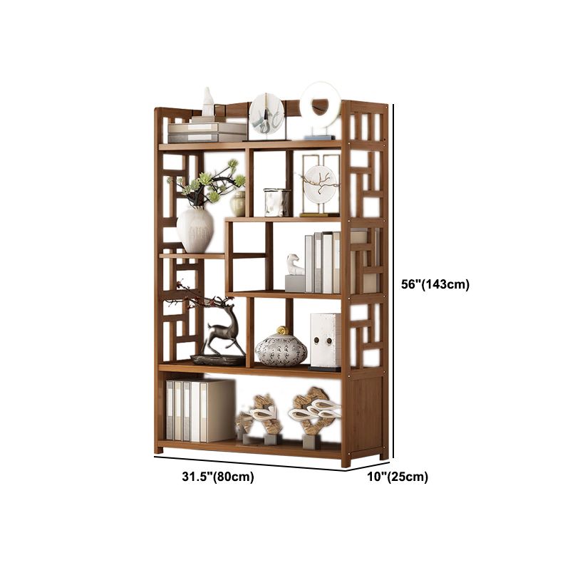 9.84" Wide Modern Wooden Shelf Bookcase Matte Finish Etagere Bookshelf