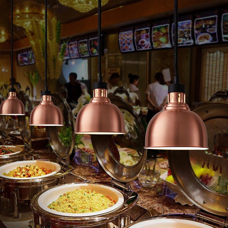 Retractable Bowl Shade Hanging Lighting Postmodern Metal 1 Bulb Restaurant Pendant Lamp