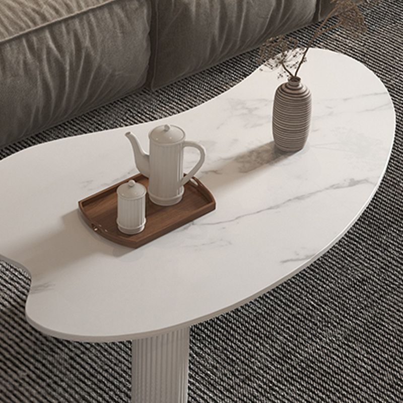 Stone Geometric Contemporary Coffee Table 3 Legs Coffee Table