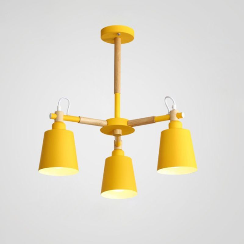 Sputnik Ceiling Hung Fixture Nordic-Style Metal Living Room Chandelier Lighting Fixture