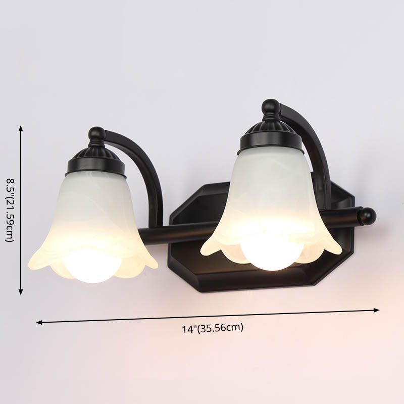 Armed Vanity Mirror Lights American Retro Style Glass Vanity Light