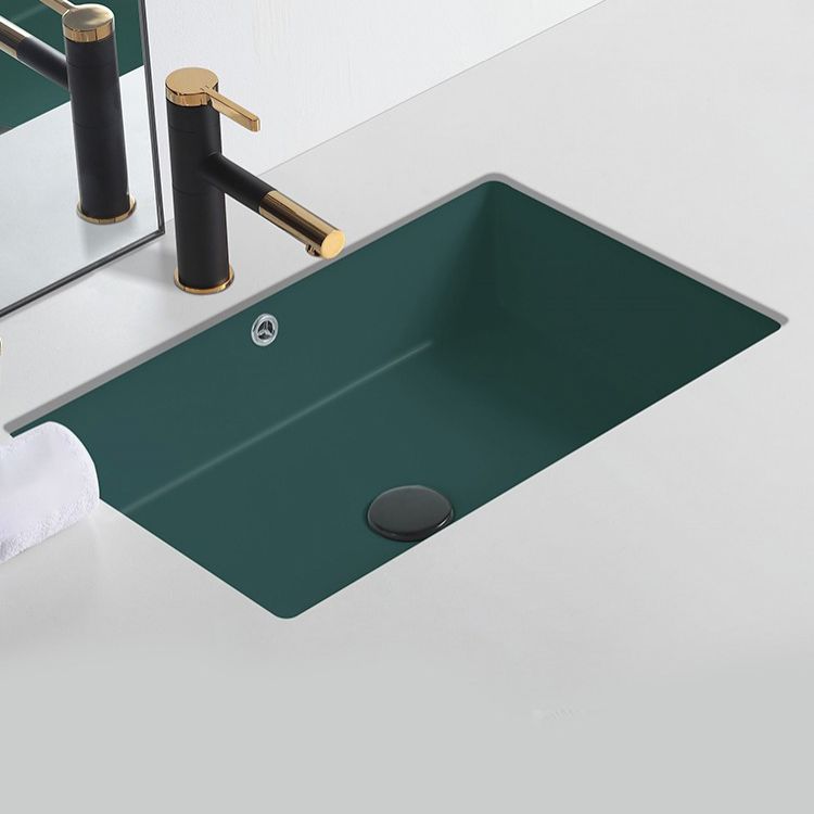 Modern Undermount Bathroom Sink Rectangular Undermount Bathroom Sink with Overflow