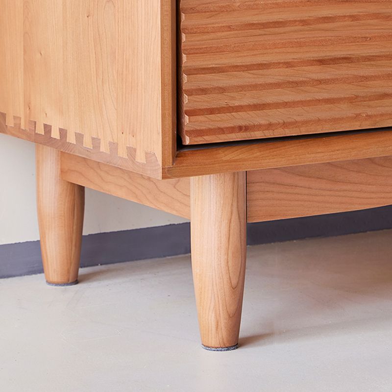 Nordic Style Cherry Wood Storage Sideboard Cabinet with Drawers