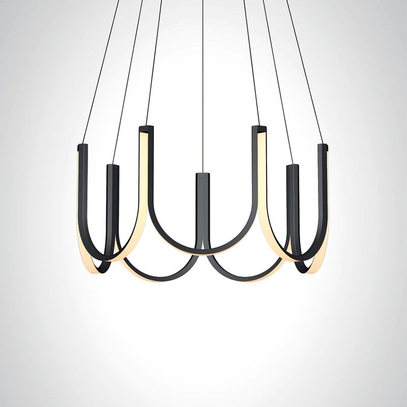 Lineaire kroonluchter verlichtingsarmaturen Moderne multi-head suspensie hanglampen