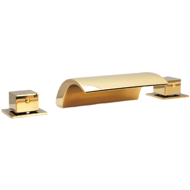 Contemporary Bath Faucet Trim Metal Deck Mounted Bath Faucet Trim