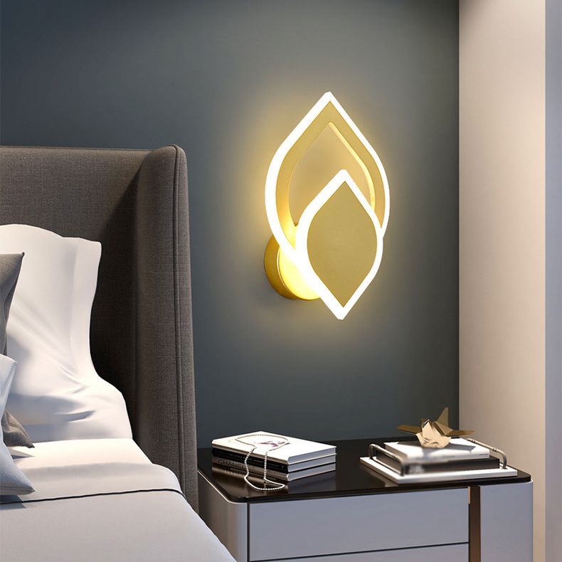 Einzigartiger Schatten 1-Licht Wandleuchte moderne Metallwandhalterung Leuchte