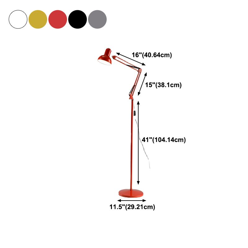 Bell Shape Floor Lamp Contemporary Style Metal Single Light Floor Lamp
