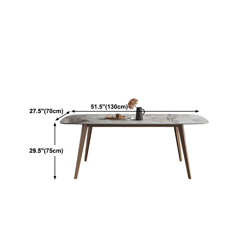 Glam 1/2/5/7 Pieces Dinette Set with Grey Sintered Stone Top Rectangle Dining Table Set