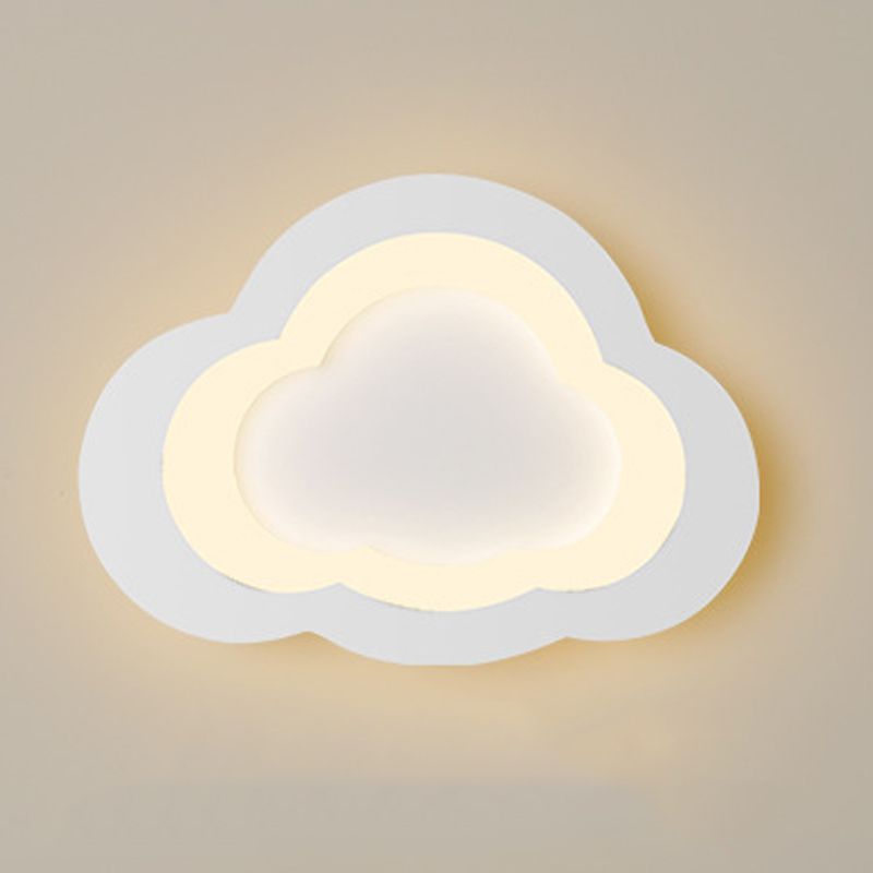Metal Cloud Wall Mounted Lamps Modern Style 1 Light Wall Mount Lighting
