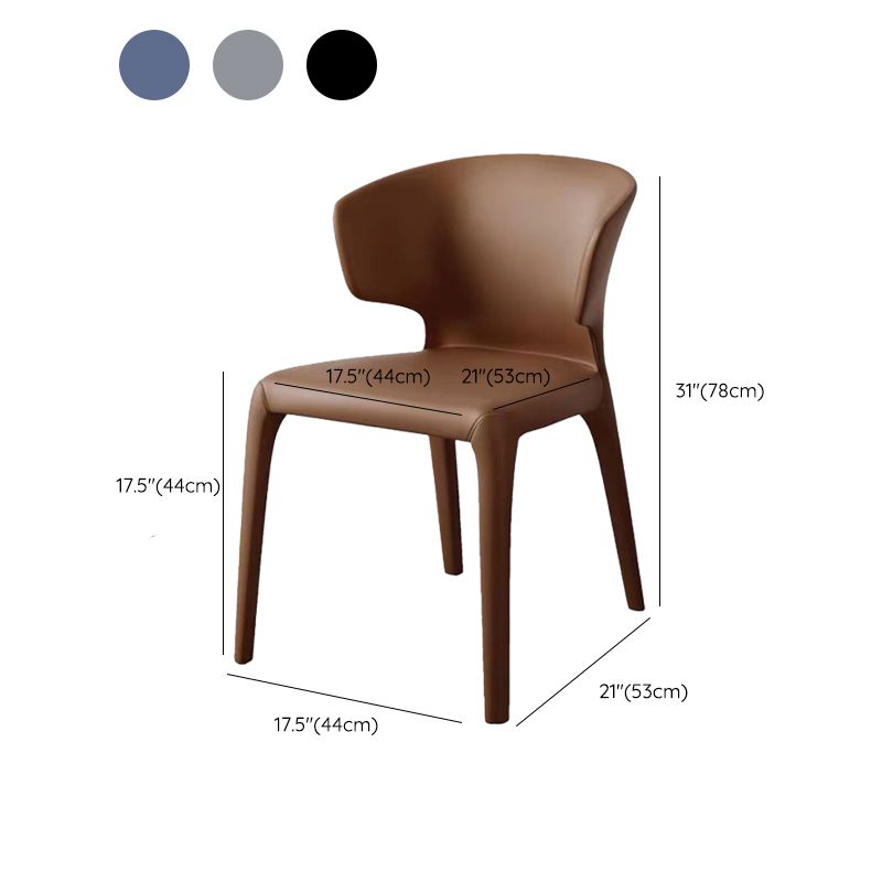 Contemporary Chair Dining Chairs with Metal Legs for Kitchen