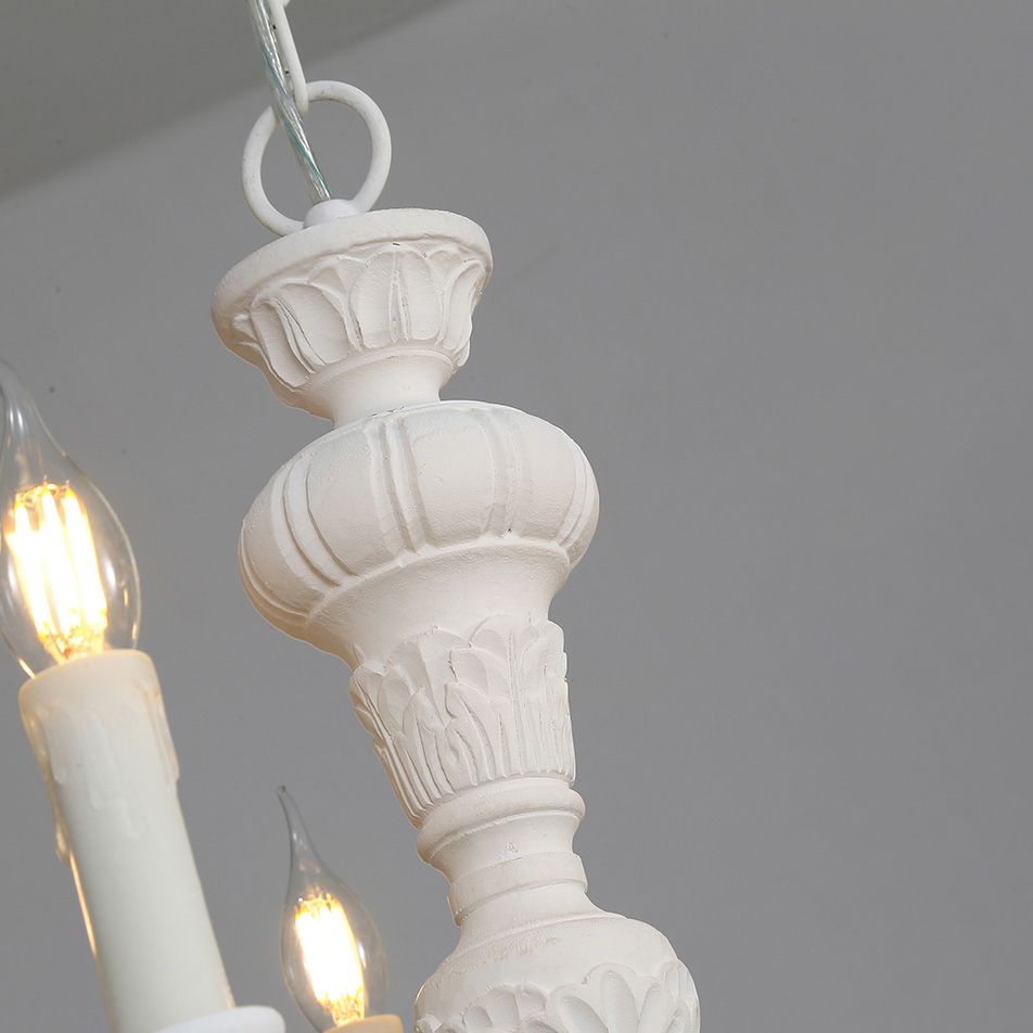 Massivholzkandelabra Kronleuchter Vintage Country Style Parlour Anhänger Licht