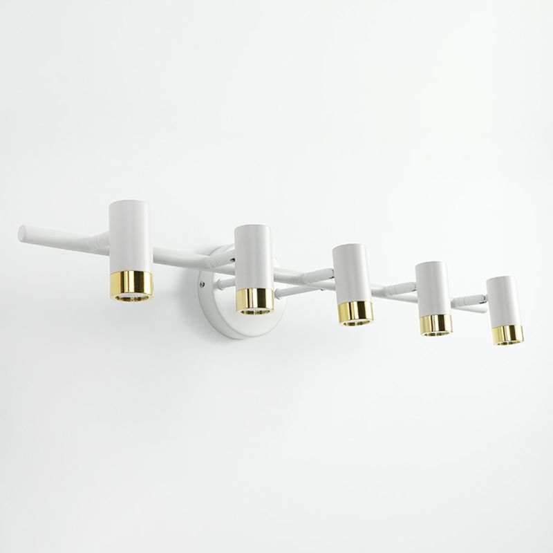 Cylinder Shape Modern Style Vanity Lights Metal LED Mirror Lights for Bathroom