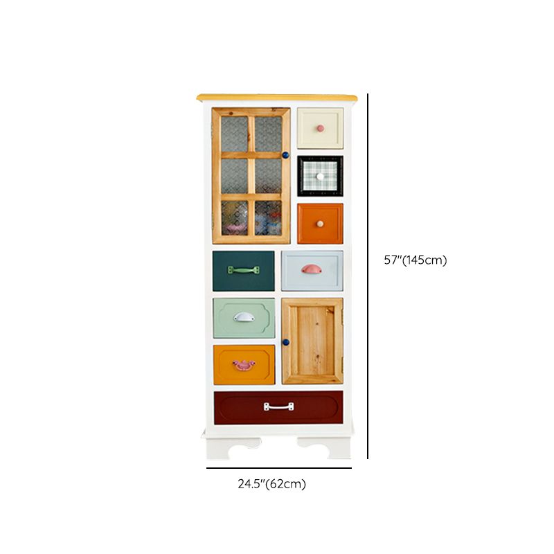 14.82-inch Width Storage Chest Nautical Dresser with 8 Drawers