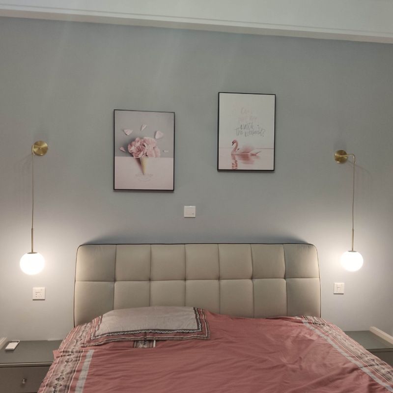 Moderne Stil Kugel Wandlampe Lichtglas 1 leichte Wand montierte Beleuchtung