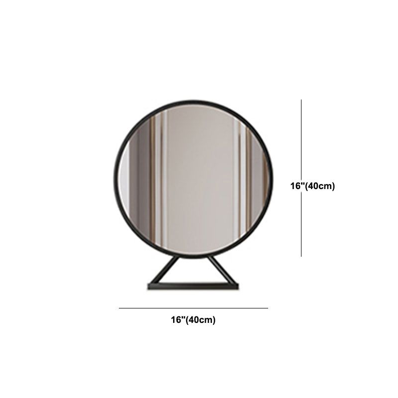 Contemporary White Vanity Table 29.53" H Vanity Set with Stool and Mirror