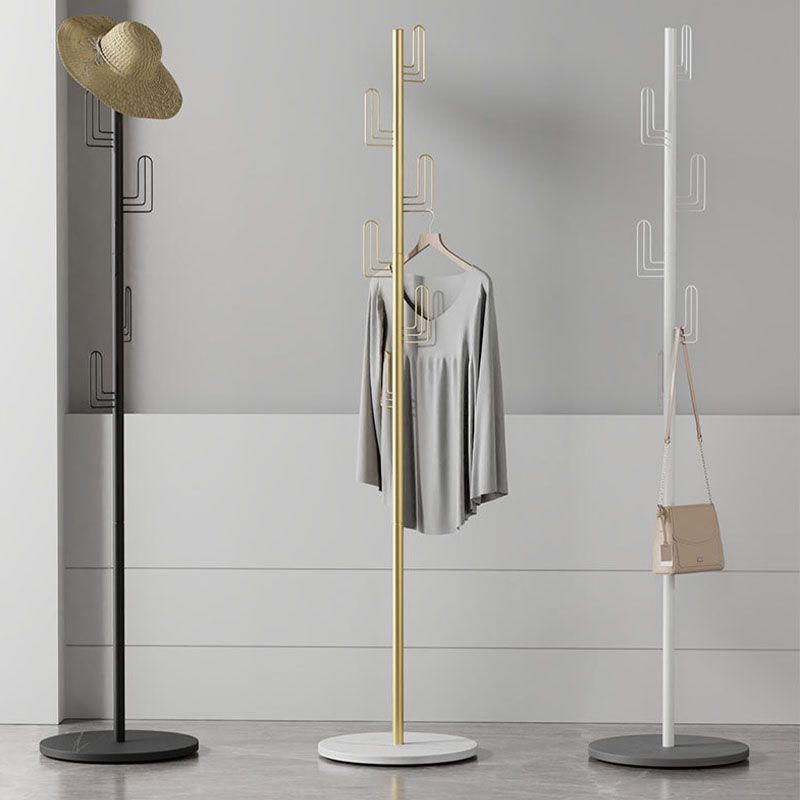 Luxurious Free Standing Coat Rack Metal Coat Hanger for Living Room