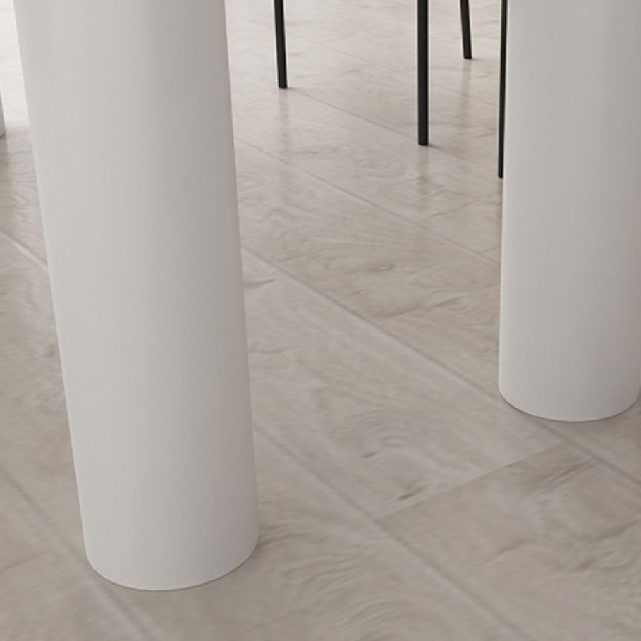 Simplicity Free Form Dining Table Sintered Stone Top Iron Base Home Kitchen Desk