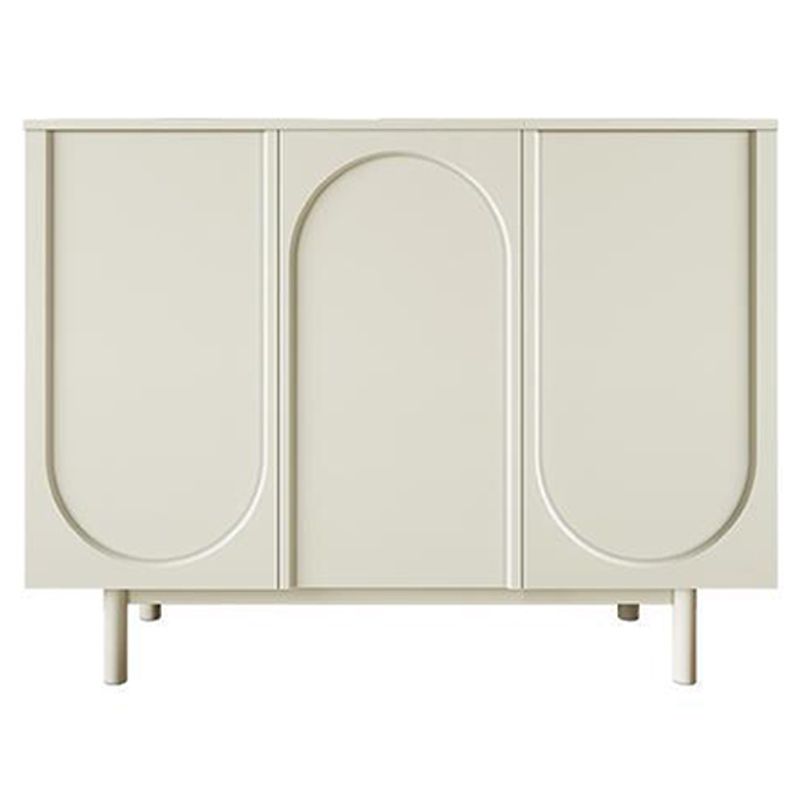 Contemporary Dining Server Wood Sideboard Table with Cabinets