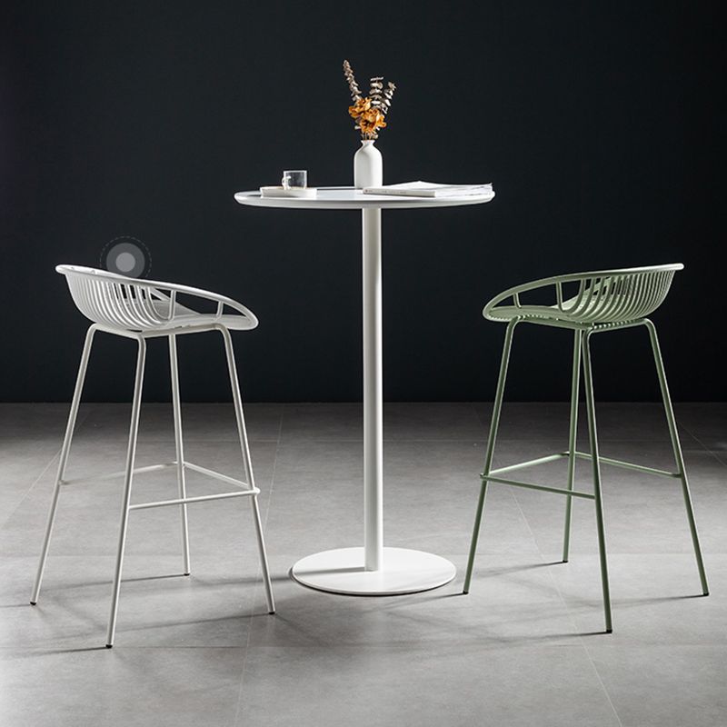 41.3"H Industrial Pedestal Pub Table Round Bistro Bar Solid Wood Table