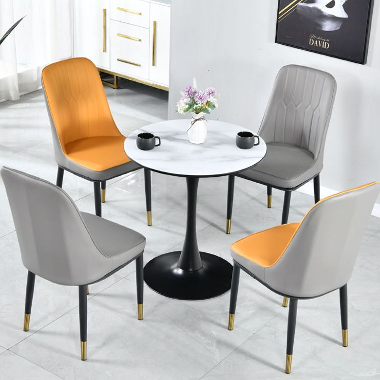 Round Shape Dining Table Simplicity Style Tulip Base Table for Dining Room