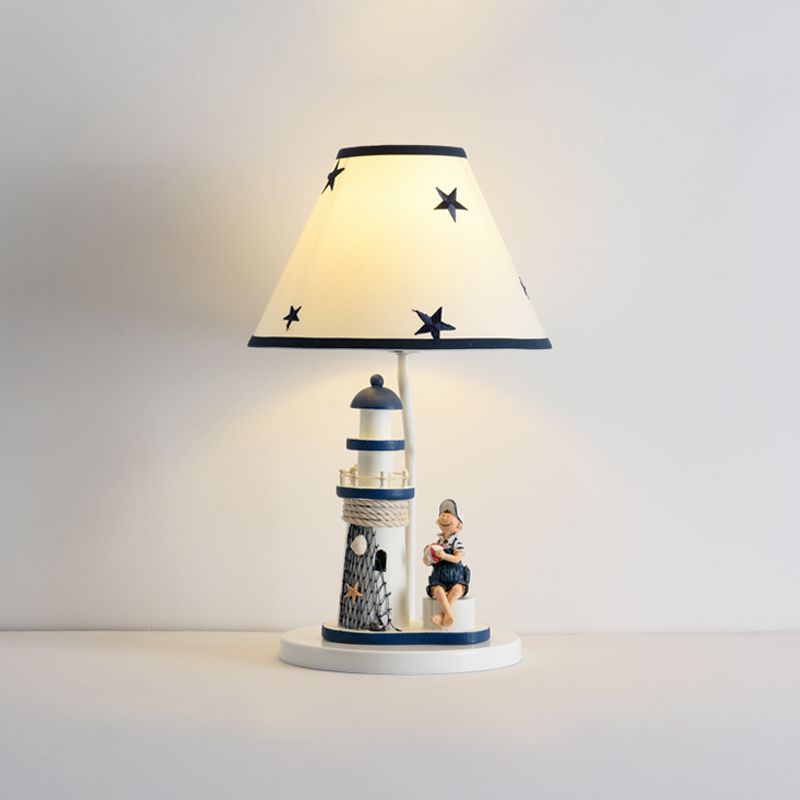 Kids Cartoon Girl / Boy Table Light Resin 1 Head Children Childre