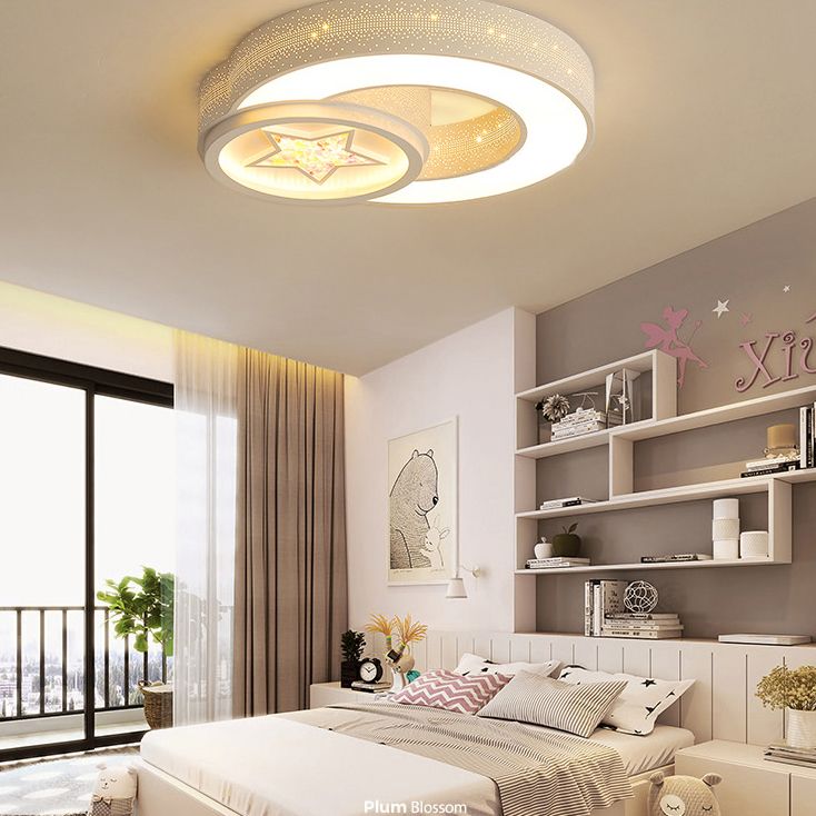 Star Flush Mount Ceiling Light Modernist Acrylic Ceiling Flush Mount for Bedroom