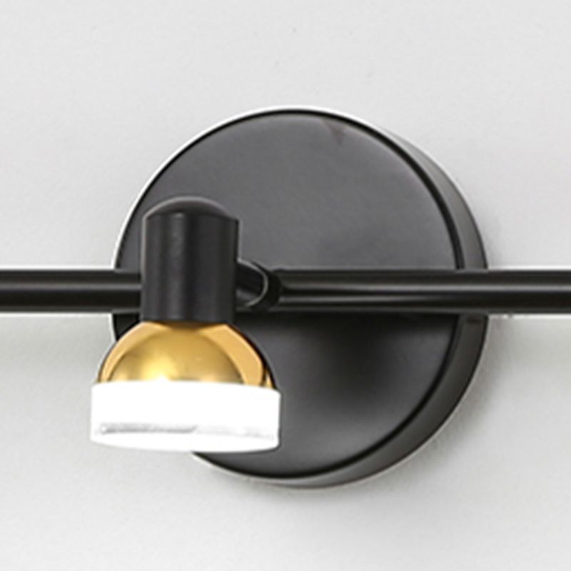 Mid Century Cone Sconce Light Fixtures Metal Wall Light Sconce with Acrylic Shade