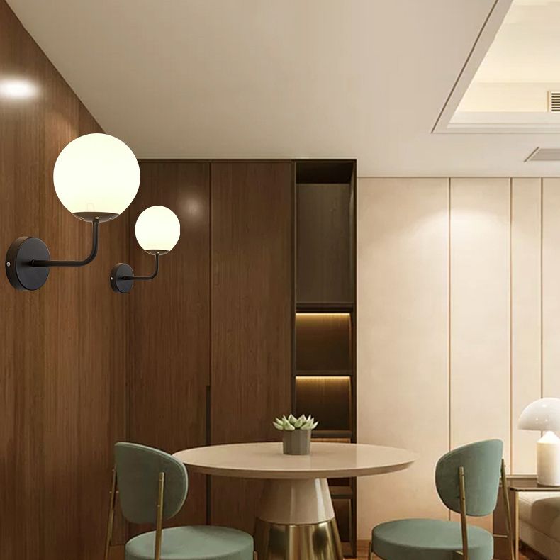 Kugelschatten 1-Licht Wandleuchte moderne Glas Wandmontage Leuchte Leuchte