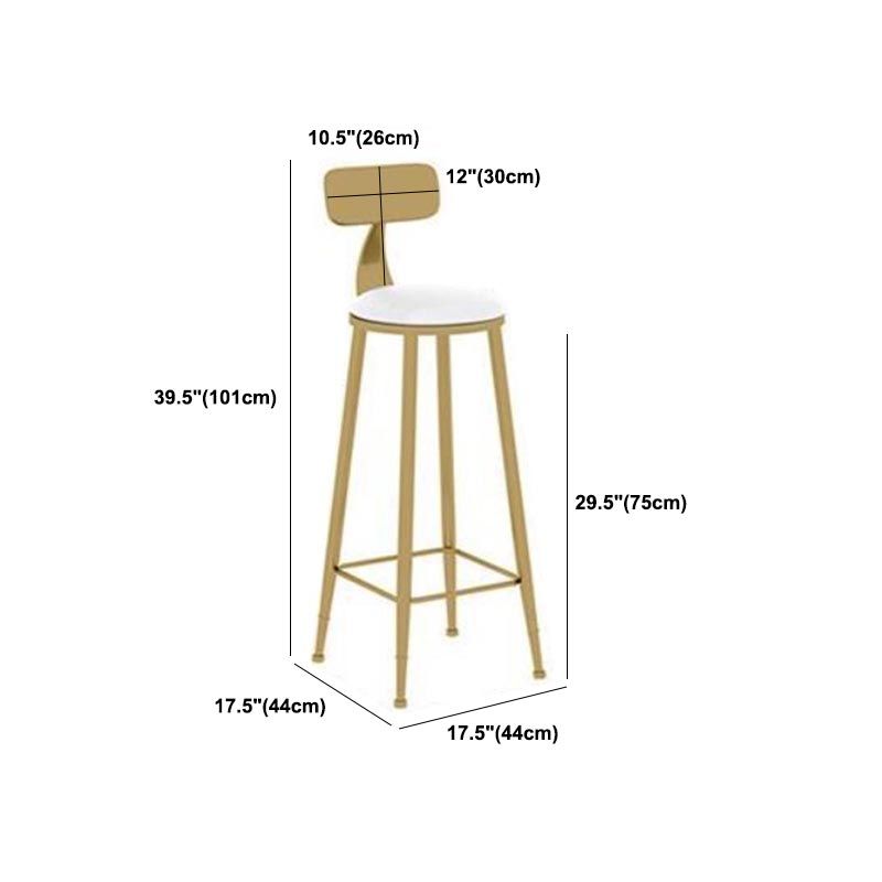 Glam Bar Table Set 1/3/5 Pieces Round Stone Counter Table with High Stools for Dining Room