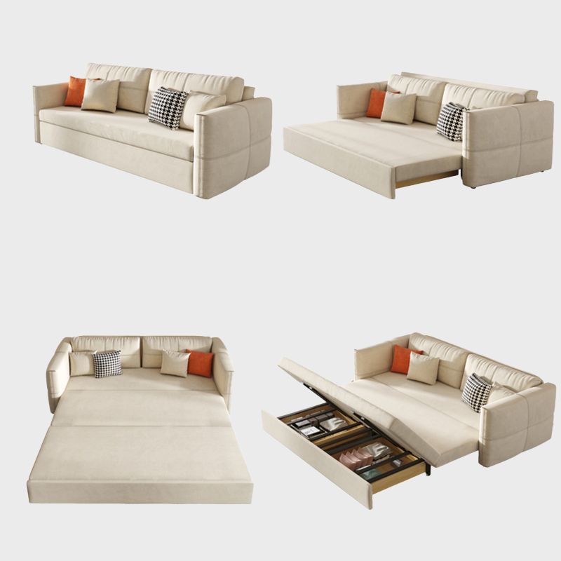 31" Wide Scandinavian Sleeper Sofa Futon Fabric Sleeper Sofa