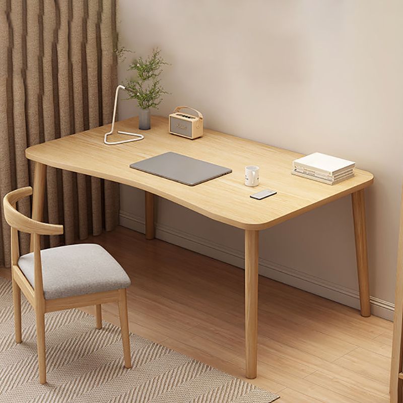 Contemporary Wooden Writing Desk Parsons Base Type Office Desk