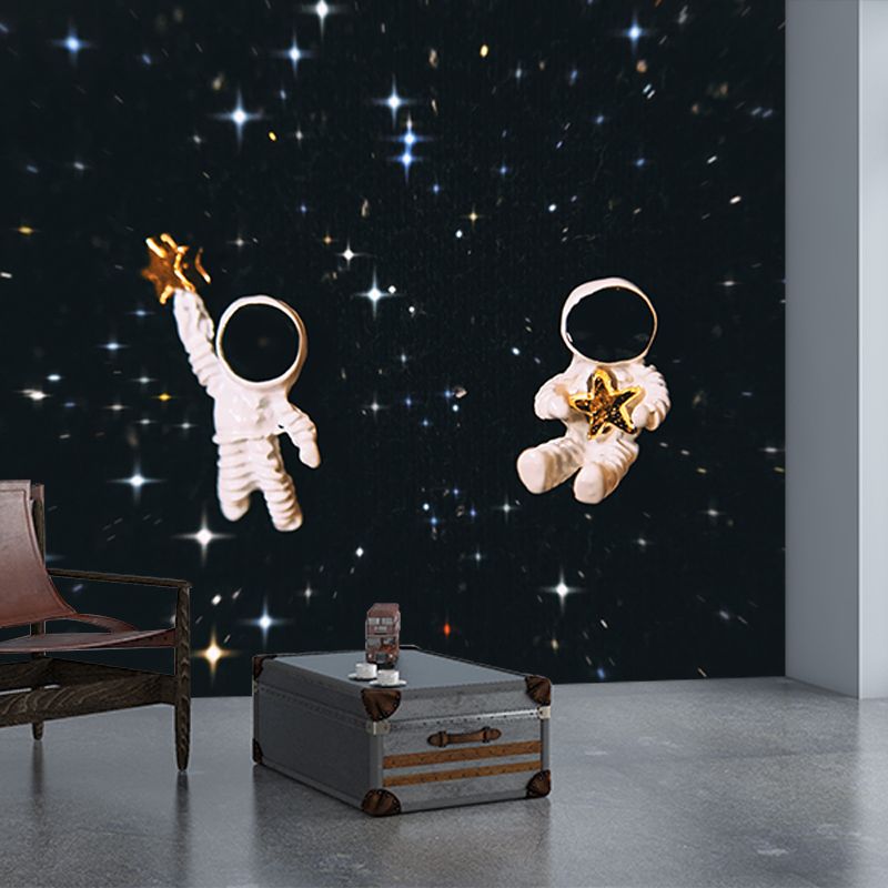 Eco-friendly Wall Mural Wallpaper Cartoon Astronaut Photography Children Room Wall Mural