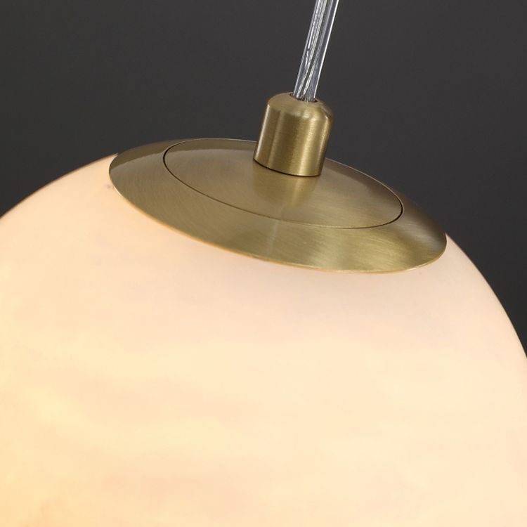 Stein schattierte hängende Leuchte zeitgenössischer Stil weißer Anhänger Beleuchtung