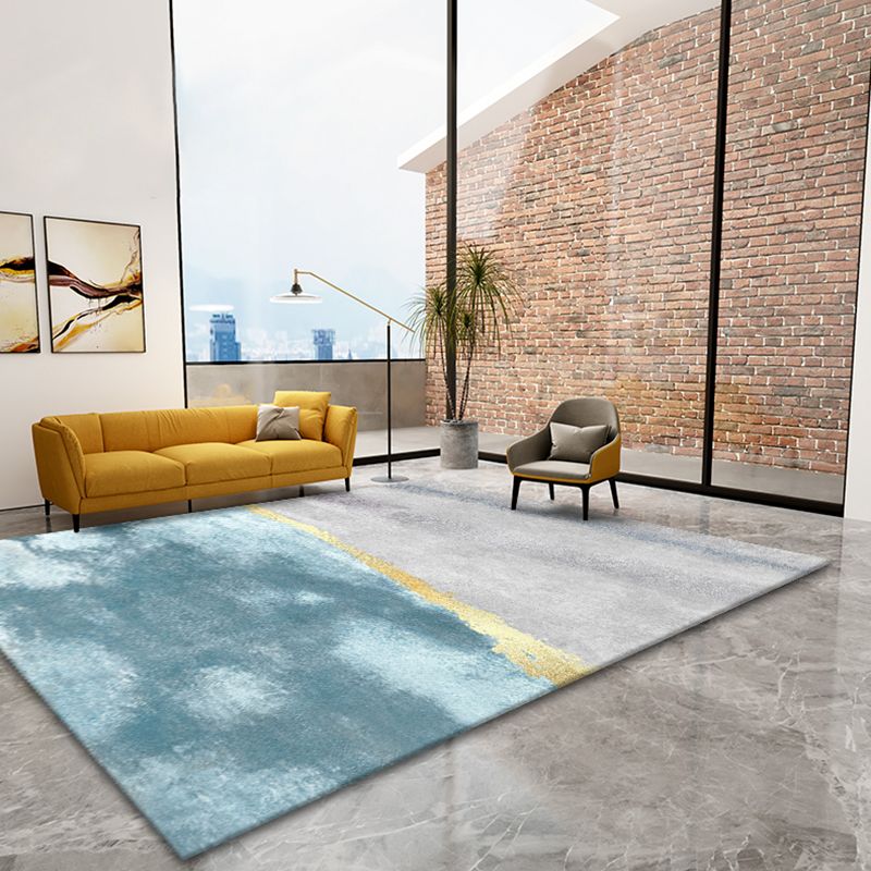 Tapis moderne à traces de fleurs, en Polyester mélangé, avec envers antidérapant, pour la décoration de la maison