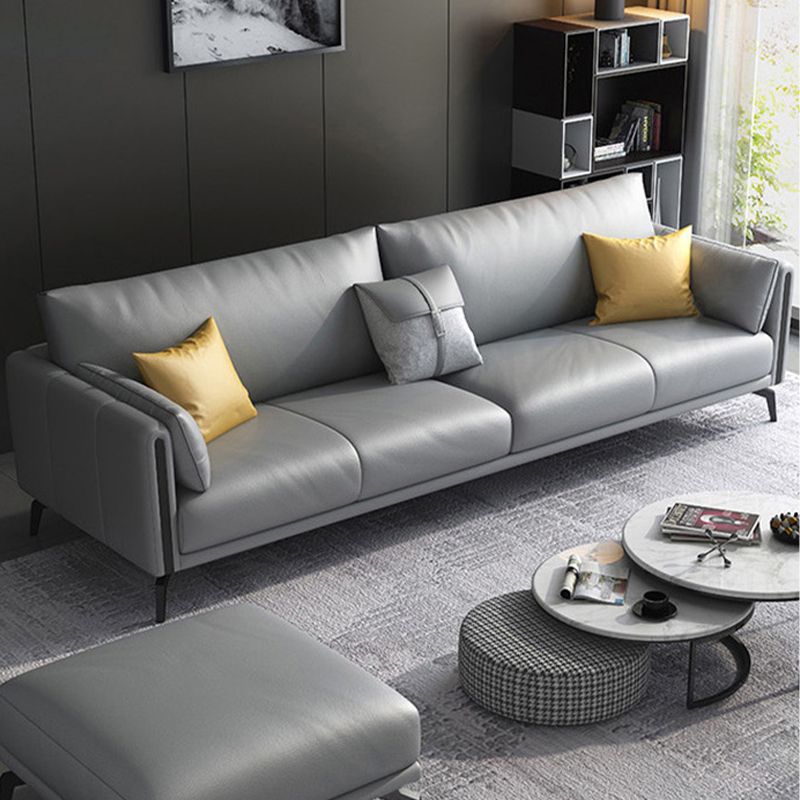 Setfee de manchas grises Settee Sofá de brazo cuadrado